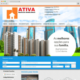 Site Ativa Negócios Imobiliários