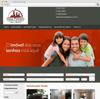 Site Cleia Pinheiro Imóveis