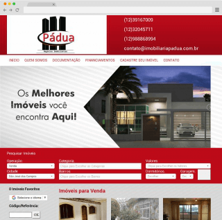 Site Imobiliária Padua