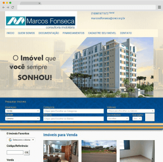 Site Marco Fonseca Imóveis