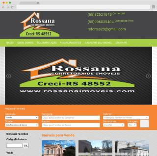 Site Rossana Imóveis