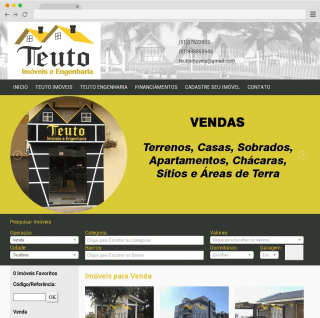 Site Teuto Imóveis